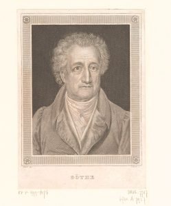 A painting of Goethe
